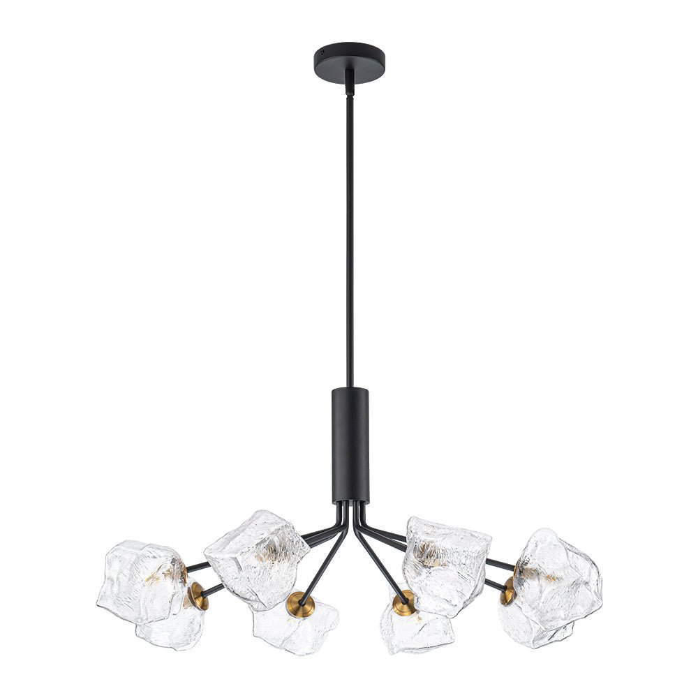 Norduvyr Funky Eclectic Frozen Icy Style Sputnik Metal Chandelier - Lamp Copper