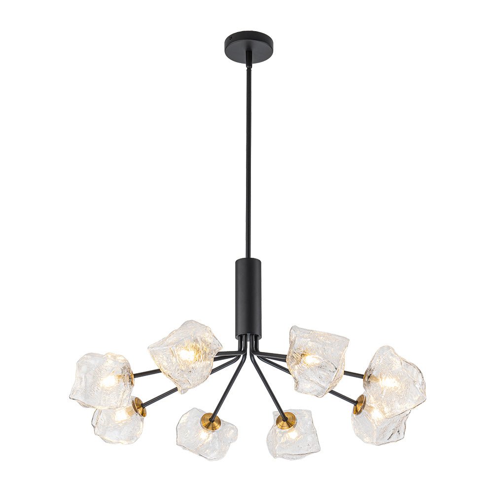 Norduvyr Funky Eclectic Frozen Icy Style Sputnik Metal Chandelier - Lamp Copper