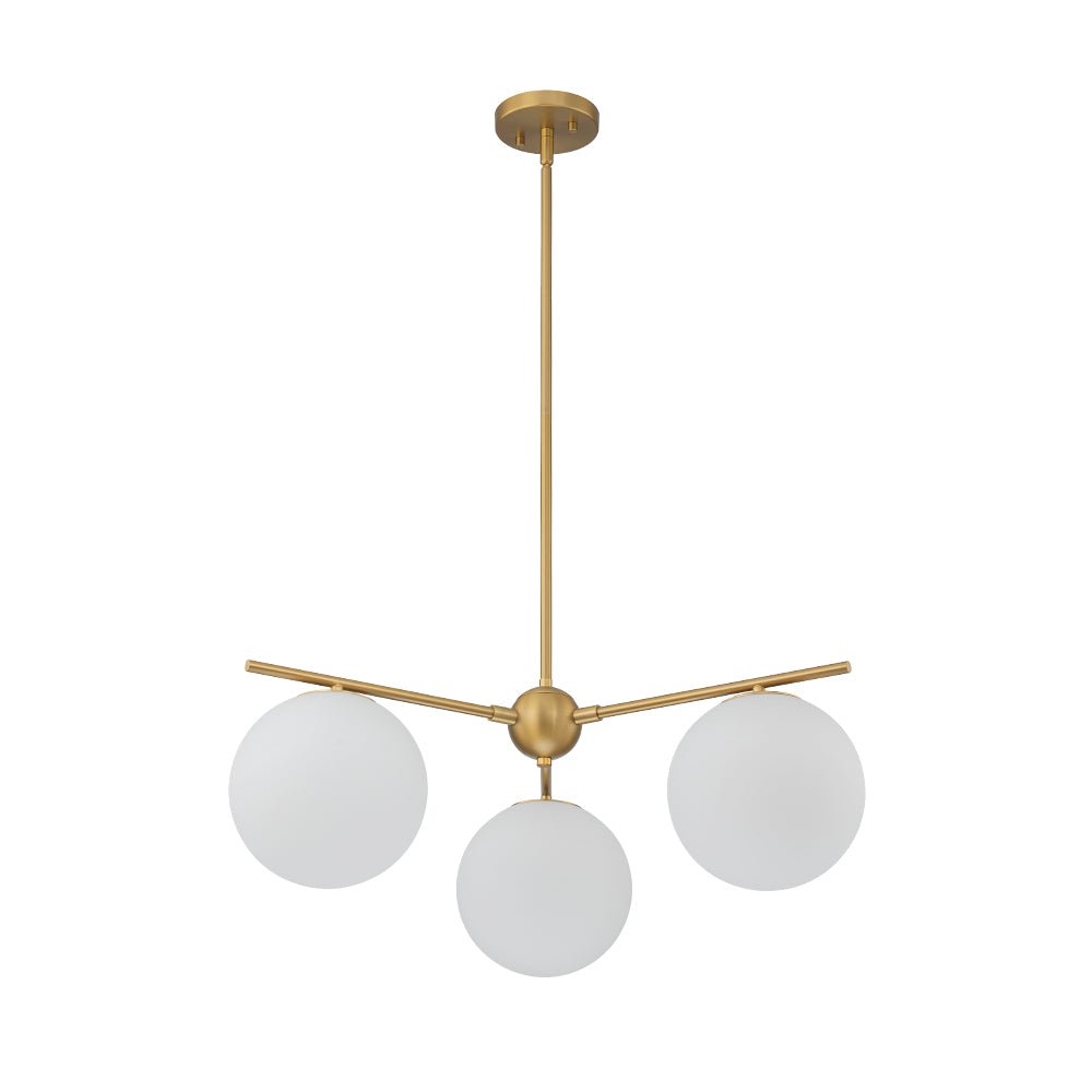 Ildvuva Funky Linear Sputnik Globe Tier Bubble Opal Glass Chandelier