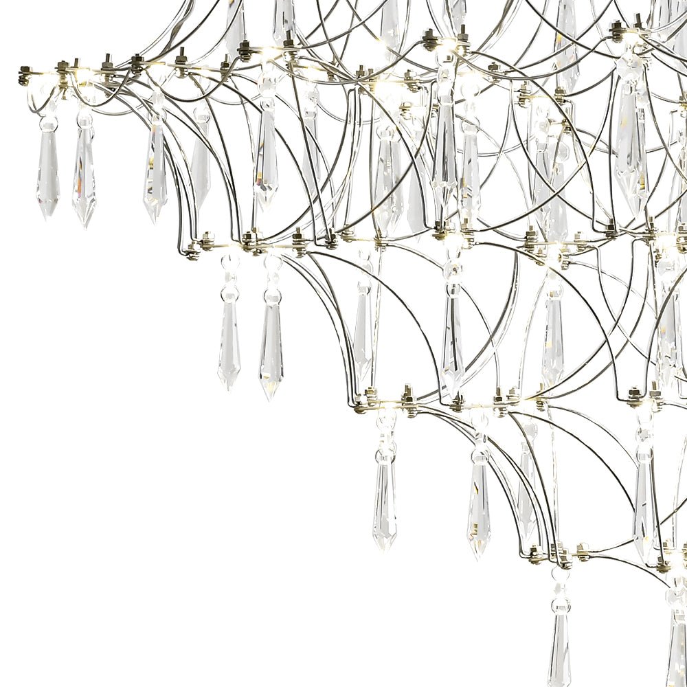 Mjolkuvum Galaxy Glam Luxury Starlight Crystal Chandelier