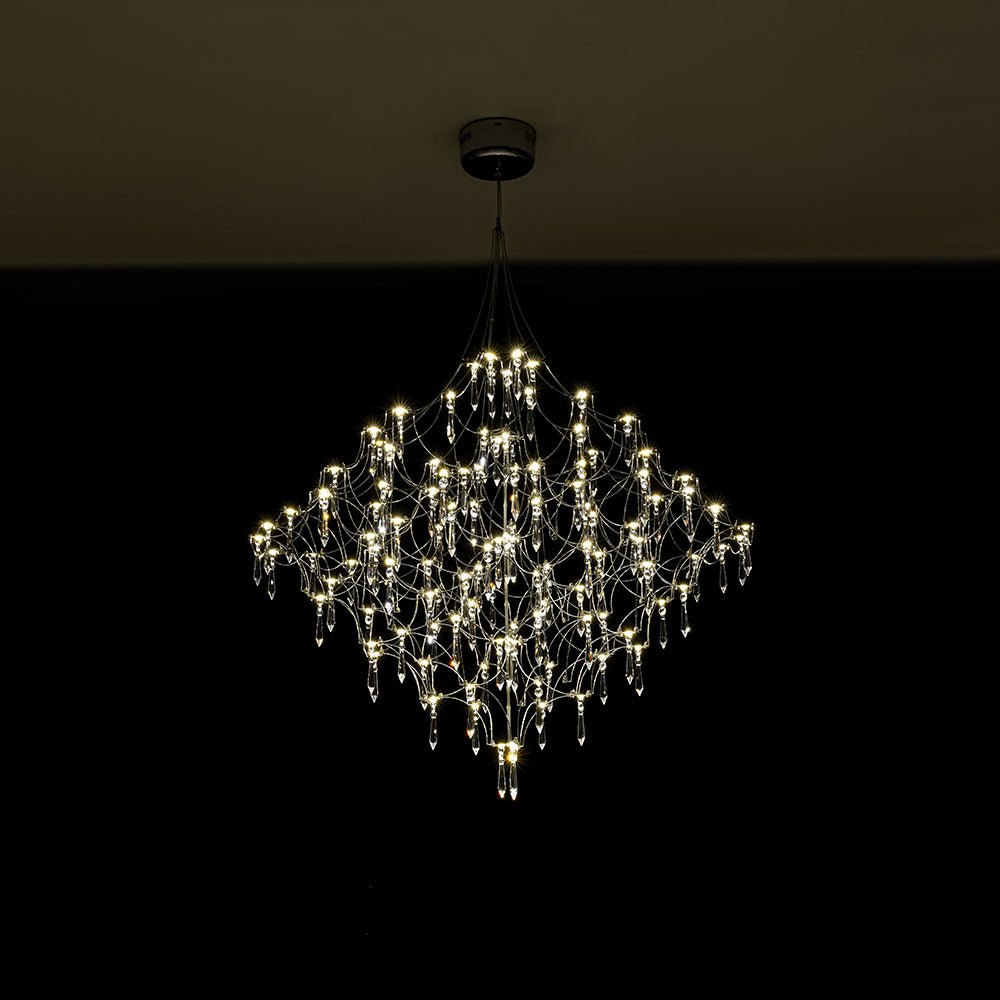 Mjolkuvum Galaxy Glam Luxury Starlight Crystal Chandelier