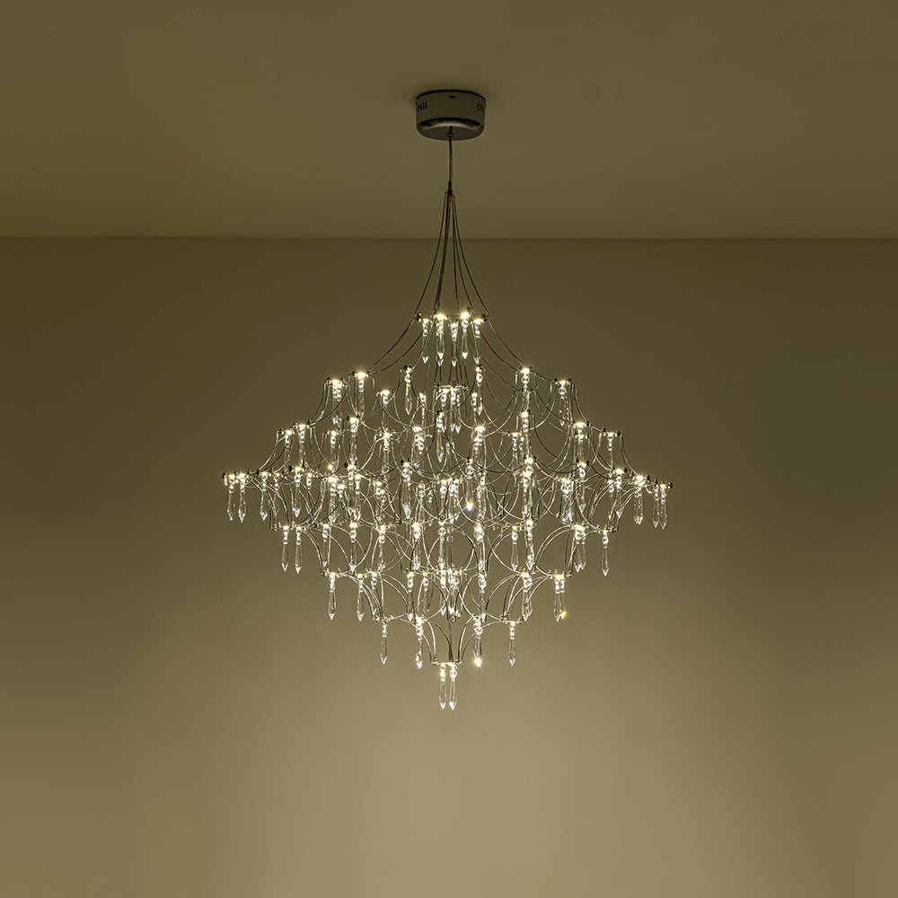 Mjolkuvum Galaxy Glam Luxury Starlight Crystal Chandelier