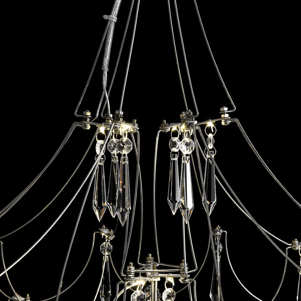Mjolkuvum Galaxy Glam Luxury Starlight Crystal Chandelier