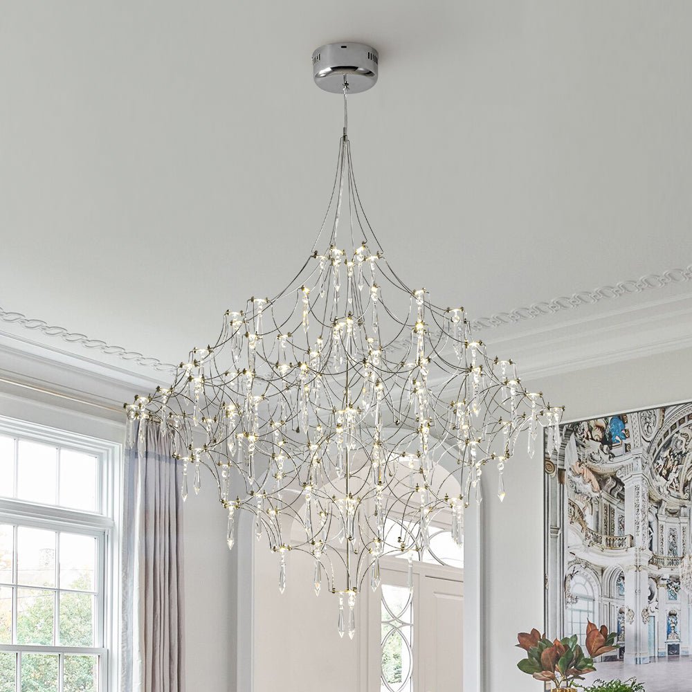 Mjolkuvum Galaxy Glam Luxury Starlight Crystal Chandelier