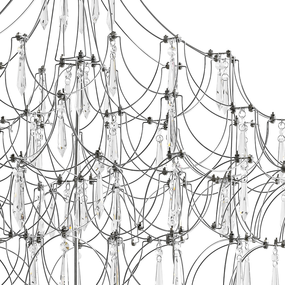Mjolkuvum Galaxy Glam Luxury Starlight Crystal Chandelier