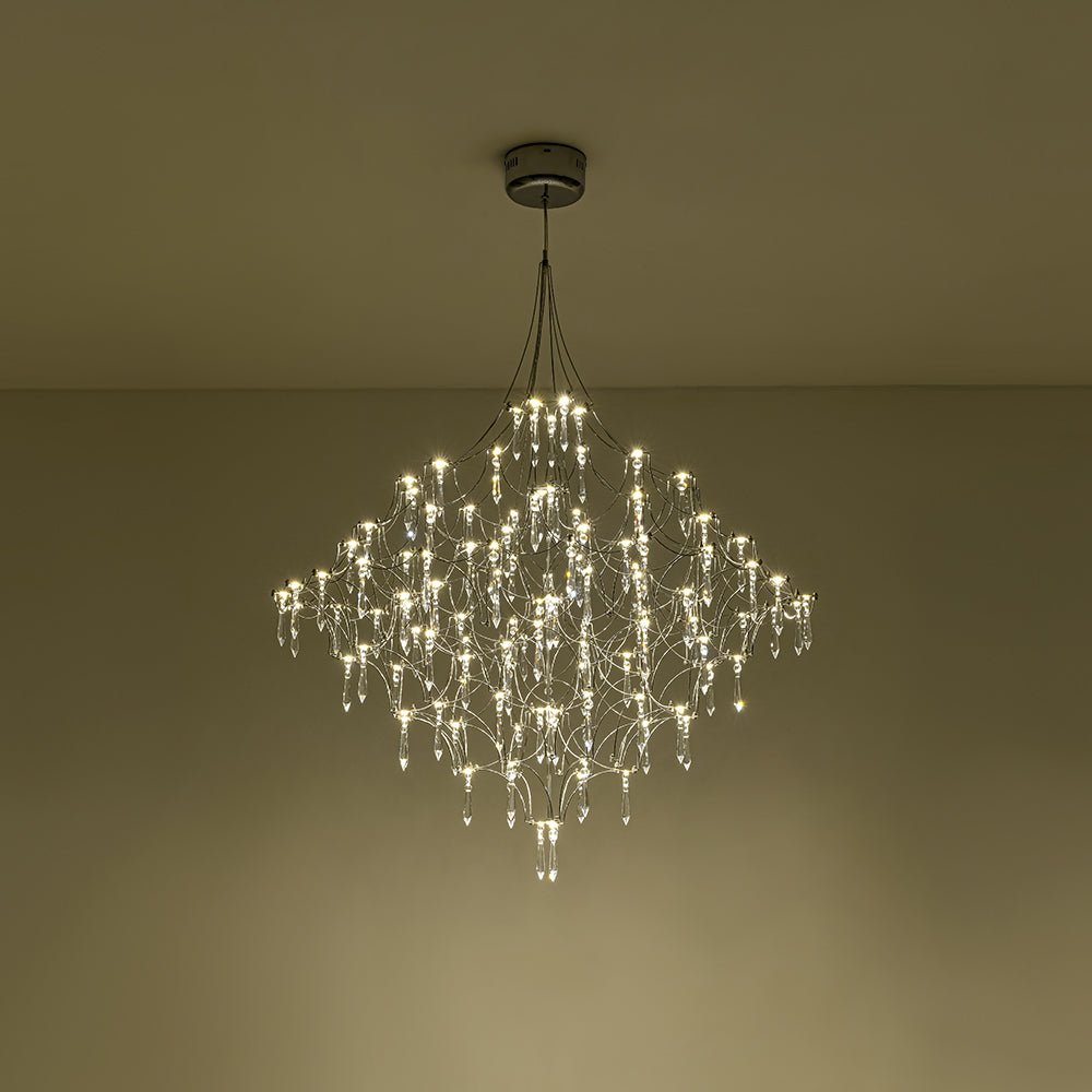 Mjolkuvum Galaxy Glam Luxury Starlight Crystal Chandelier