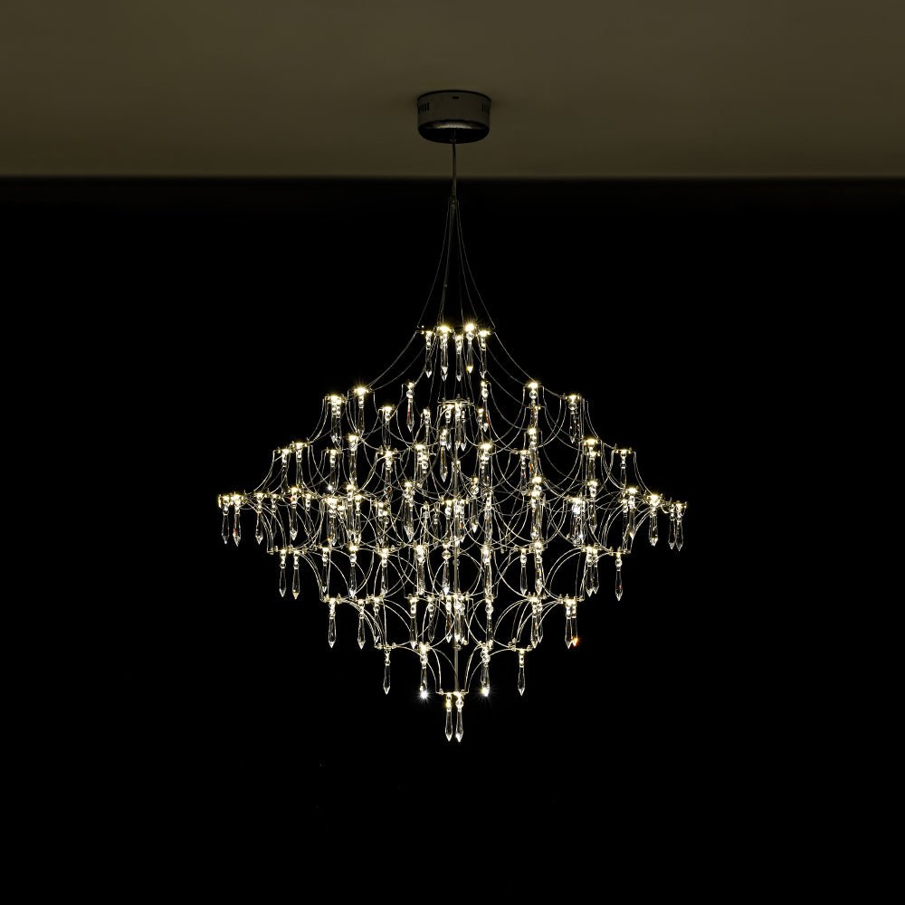 Mjolkuvum Galaxy Glam Luxury Starlight Crystal Chandelier