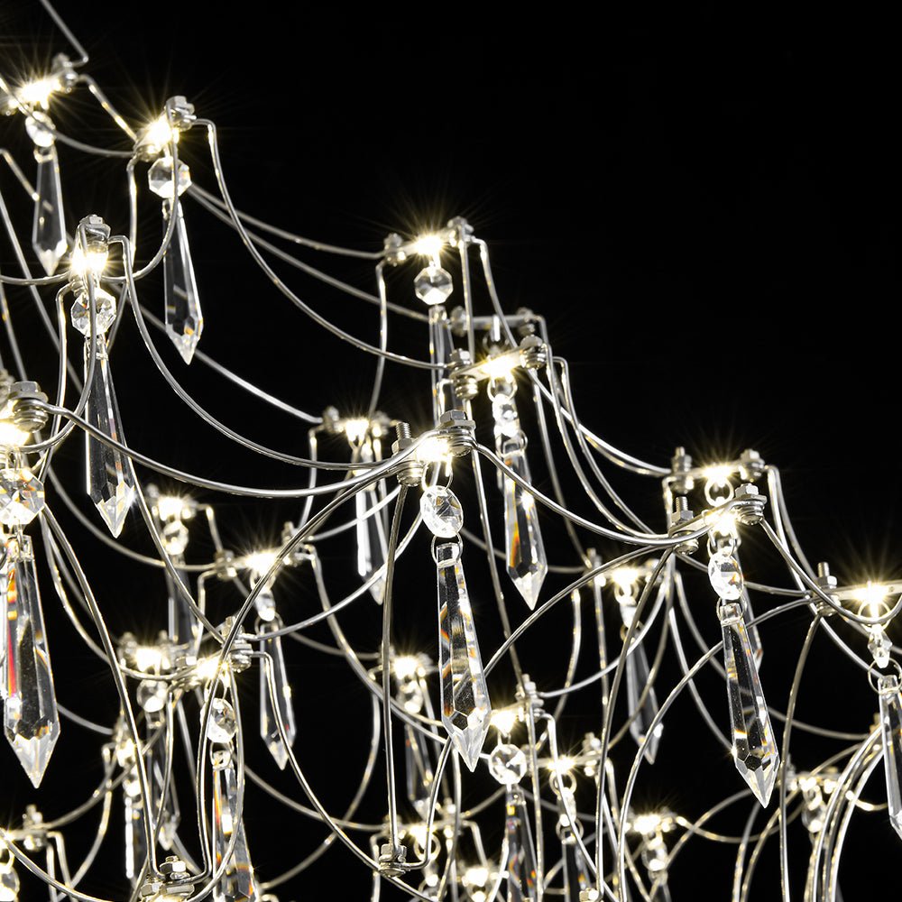 Mjolkuvum Galaxy Glam Luxury Starlight Crystal Chandelier