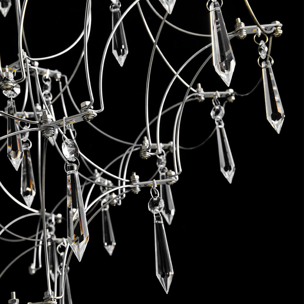 Mjolkuvum Galaxy Glam Luxury Starlight Crystal Chandelier