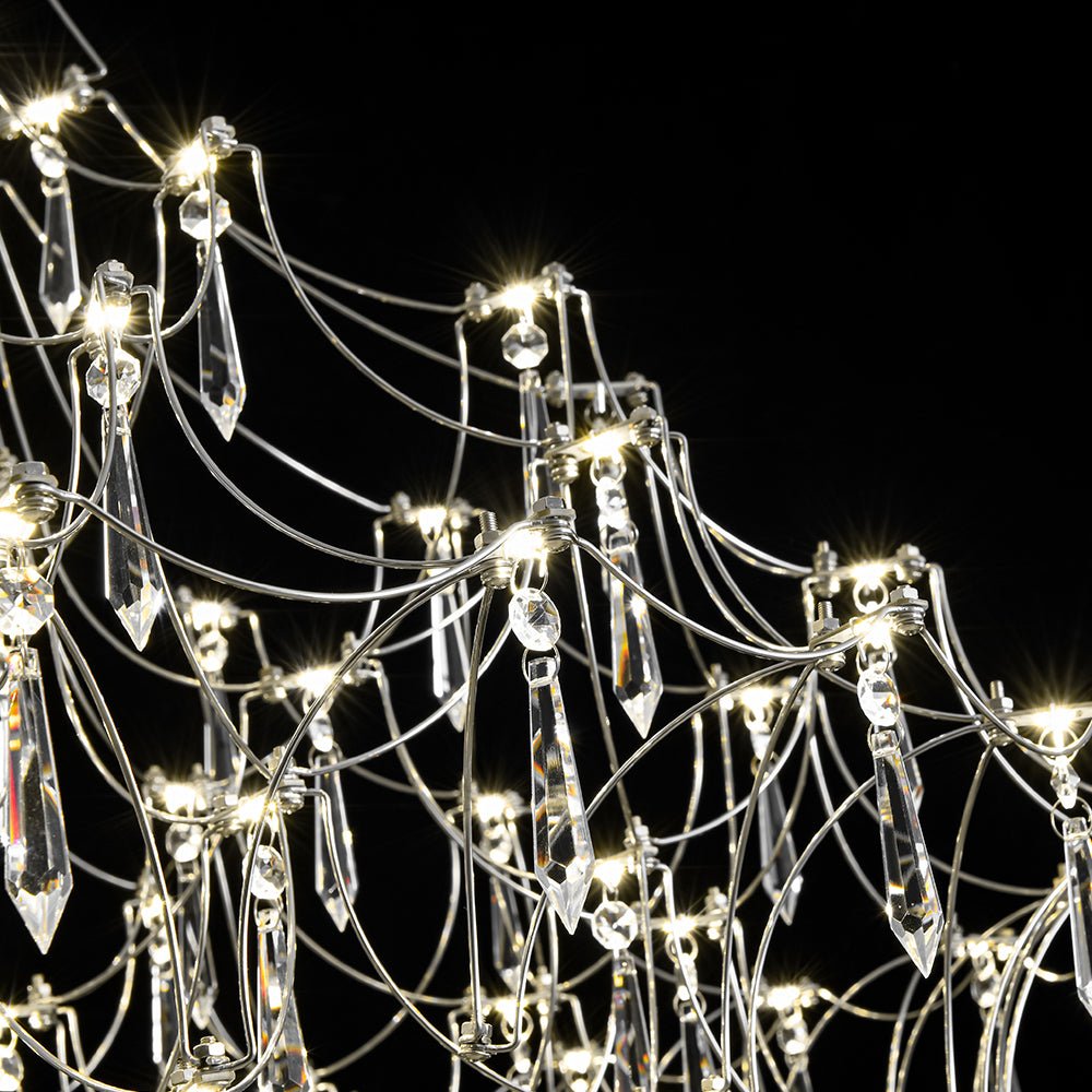 Mjolkuvum Galaxy Glam Luxury Starlight Crystal Chandelier