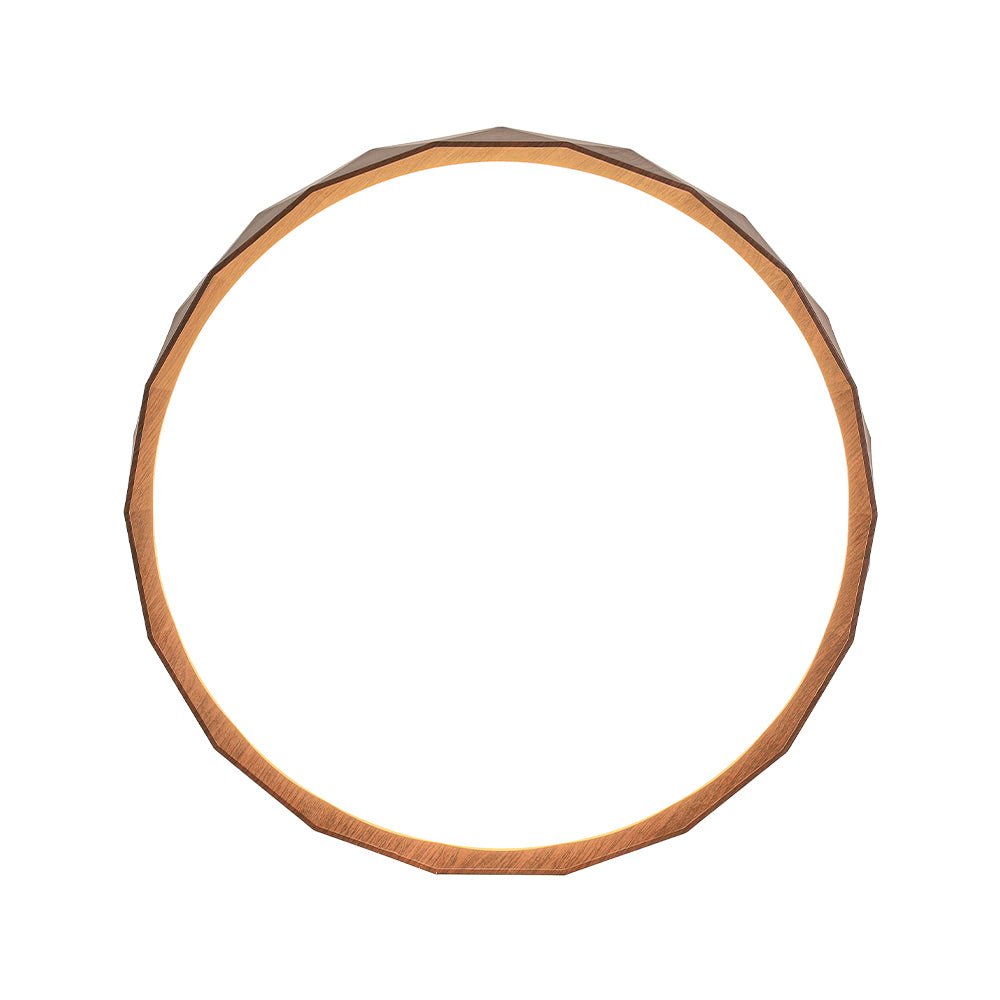 Ostara Geometric Style Wood Flush Mount Light