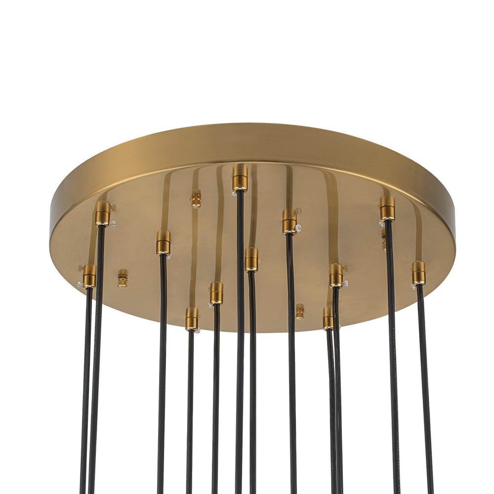 Zoruvyx Glam Cluster Cutting Crystal Pendant Chandelier