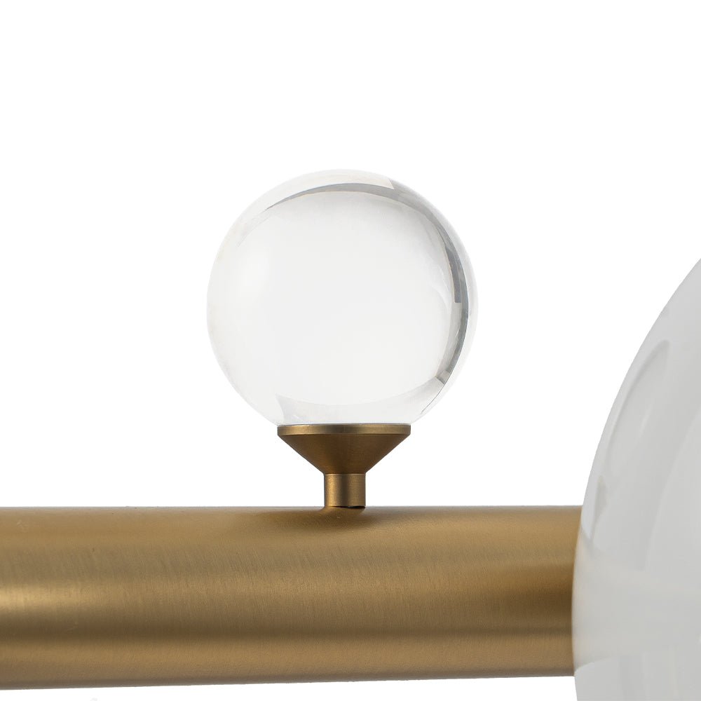 Sifunix Linear Shine Opal Glass Chandelier - Lamp Copper