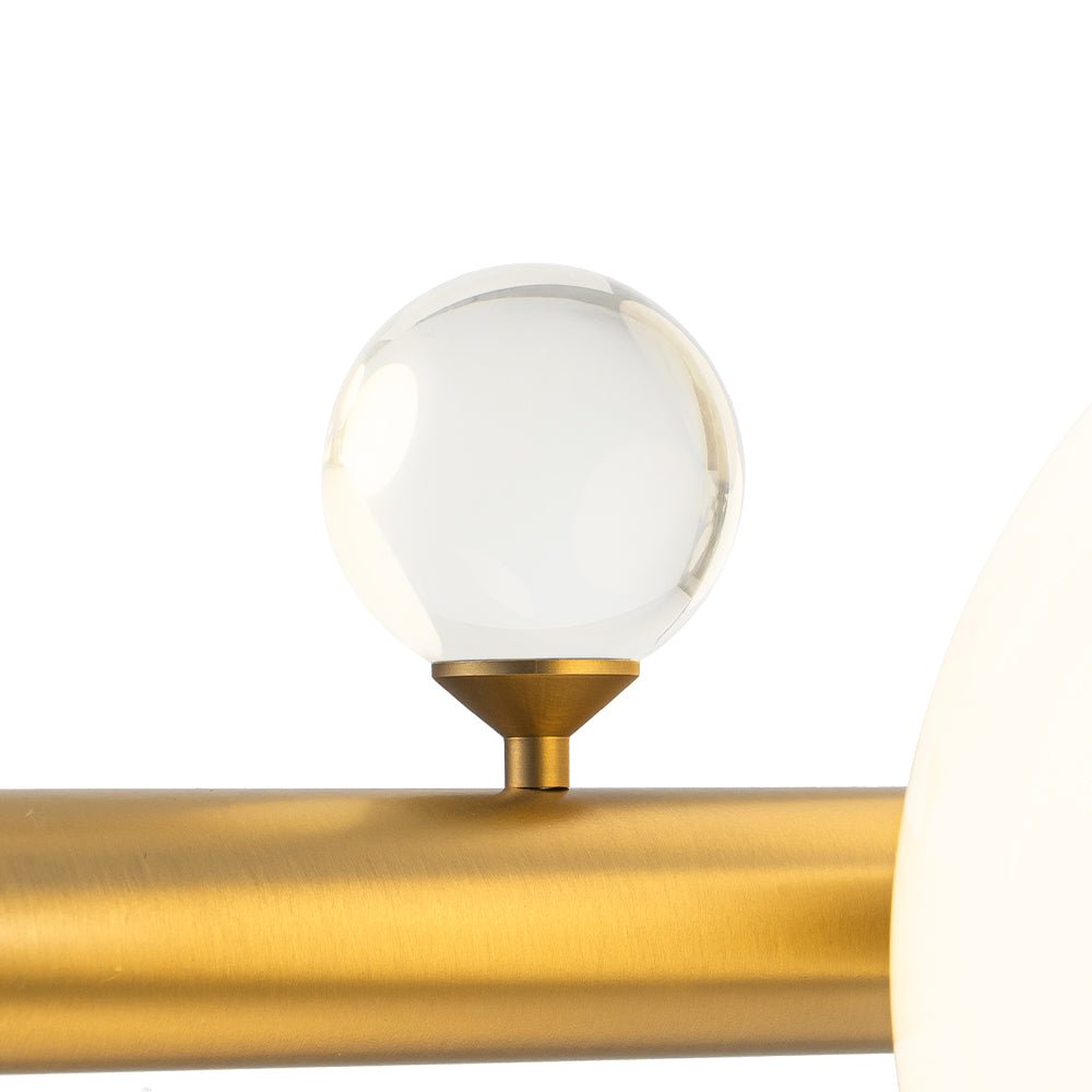 Sifunix Linear Shine Opal Glass Chandelier - Lamp Copper
