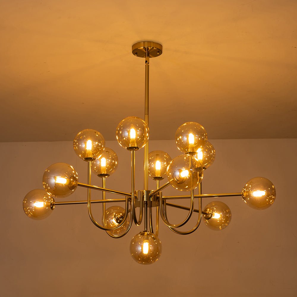 Tindra Modern Sputnik Glass Chandelier