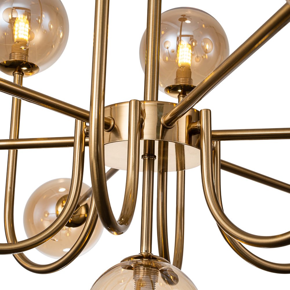 Tindra Modern Sputnik Glass Chandelier