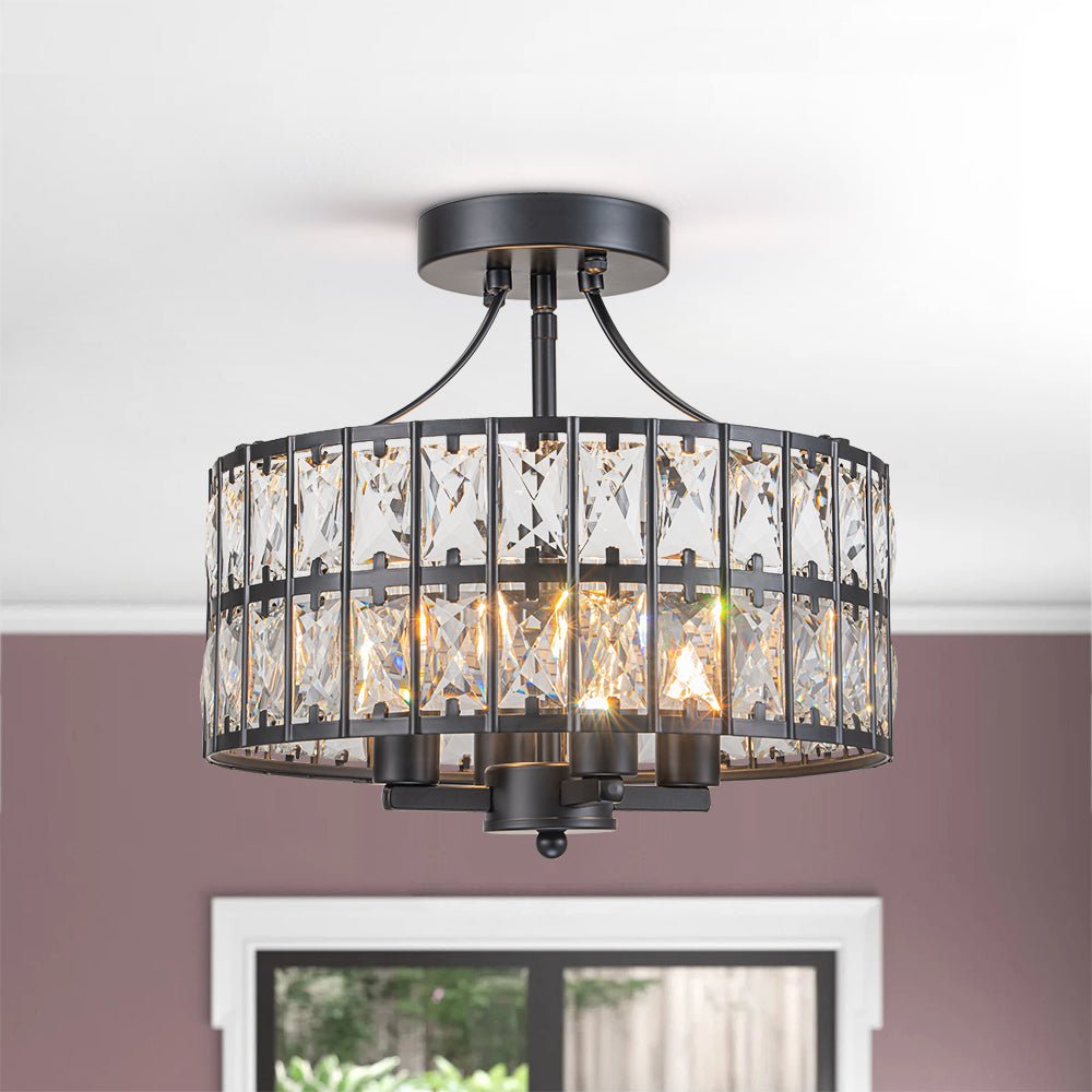 Nordunix Modern Glam Crystal Ceiling Light