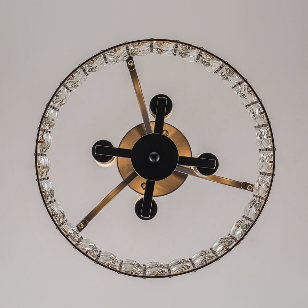 Nordunix Modern Glam Crystal Ceiling Light