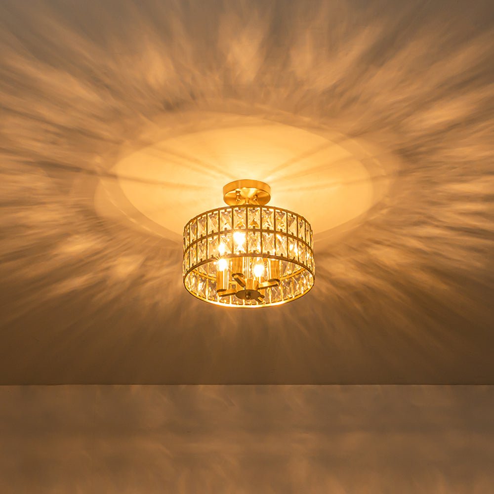 Nordunix Modern Glam Crystal Ceiling Light