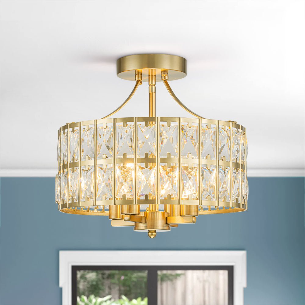 Nordunix Modern Glam Crystal Ceiling Light