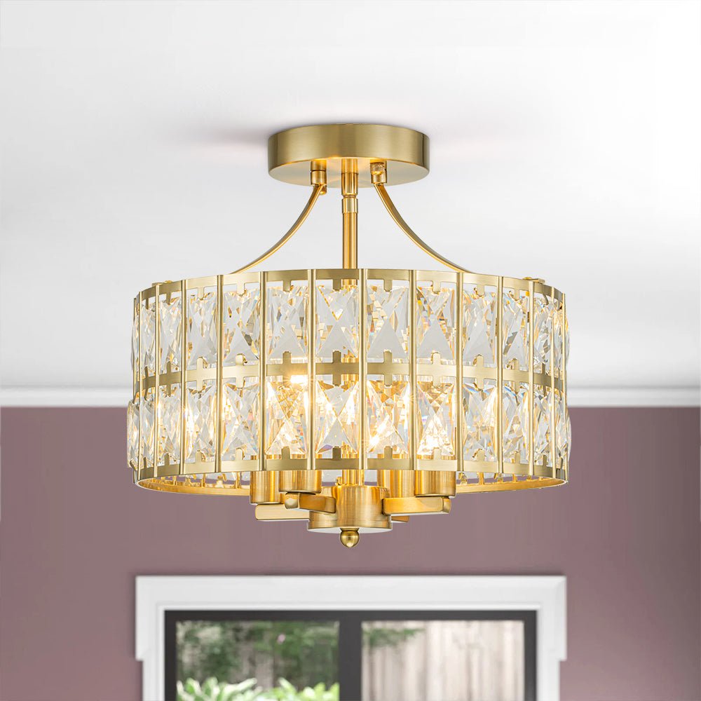 Nordunix Modern Glam Crystal Ceiling Light