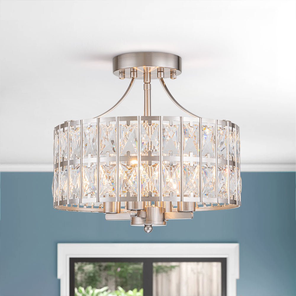 Nordunix Modern Glam Crystal Ceiling Light