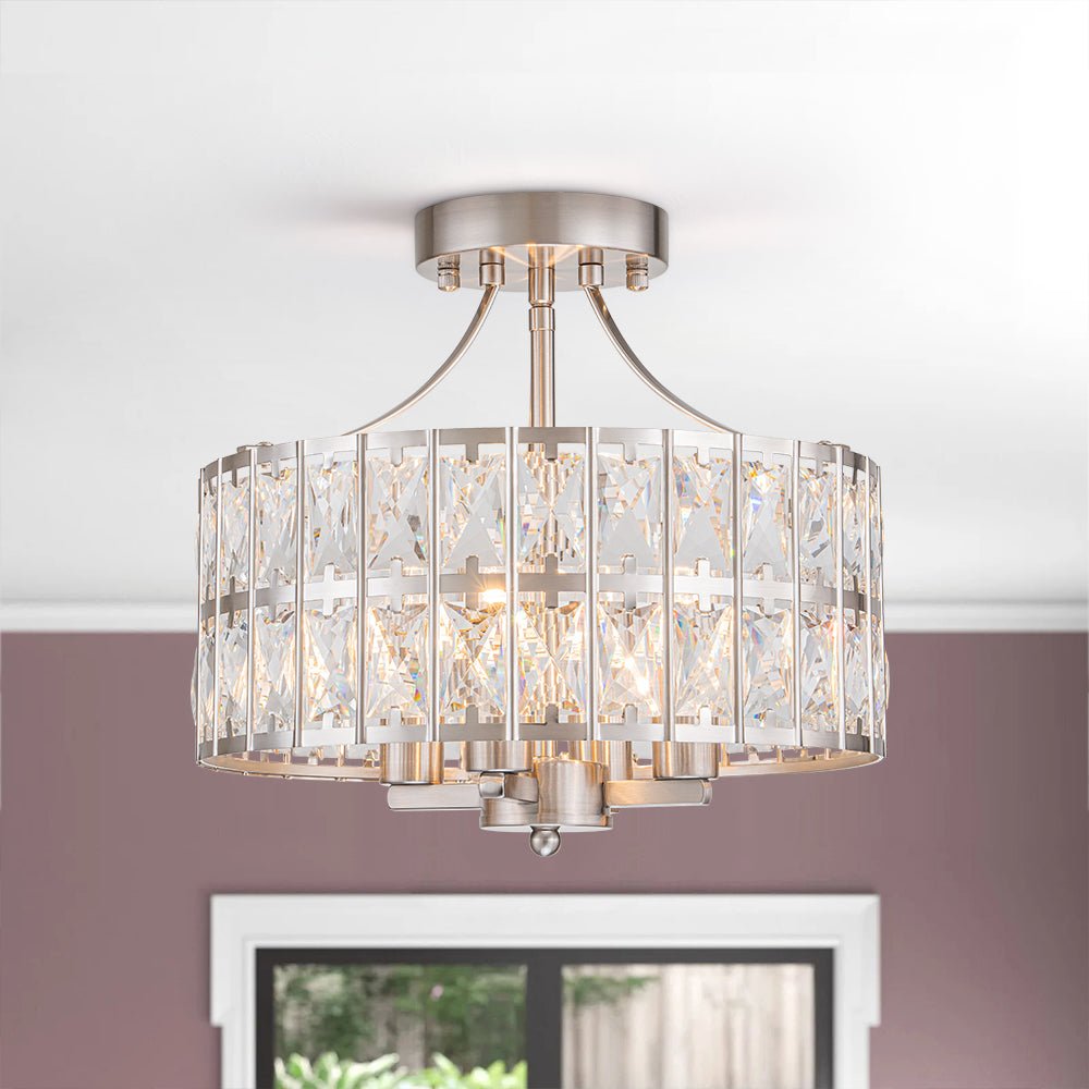 Nordunix Modern Glam Crystal Ceiling Light