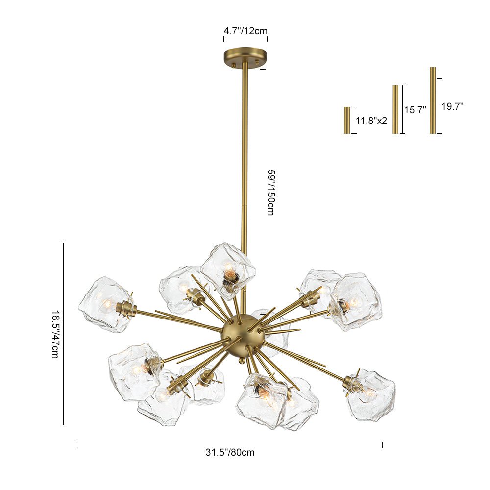 Anemos Scandinavian Metal Chandelier