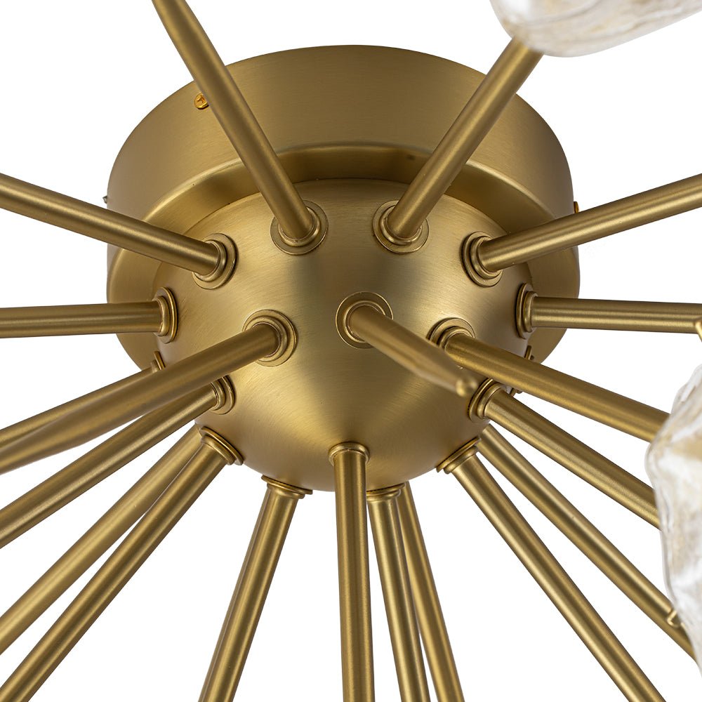 Blauta Frozen Ice Style Sputnik Metal Ceiling Light