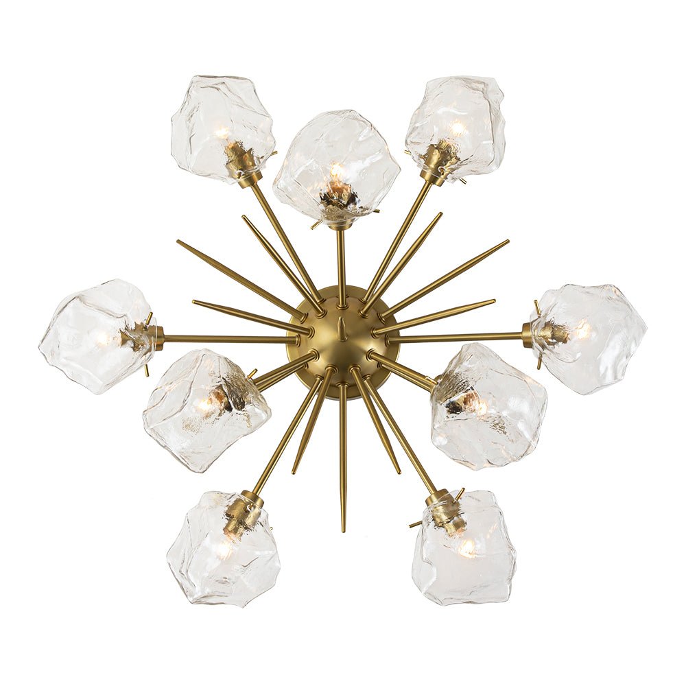 Blauta Frozen Ice Style Sputnik Metal Ceiling Light