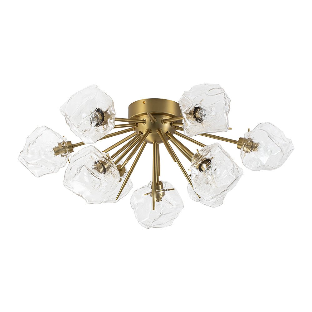 Blauta Frozen Ice Style Sputnik Metal Ceiling Light