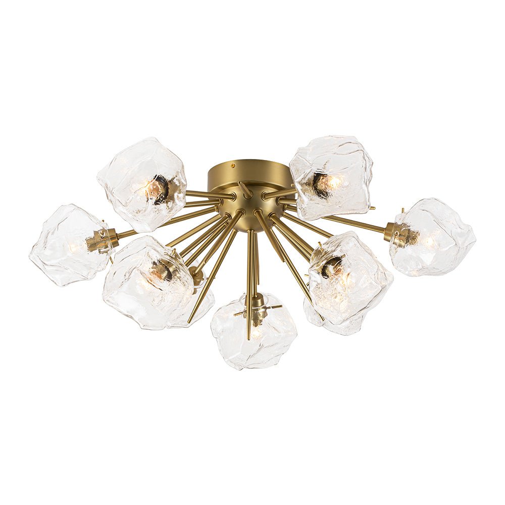 Blauta Frozen Ice Style Sputnik Metal Ceiling Light