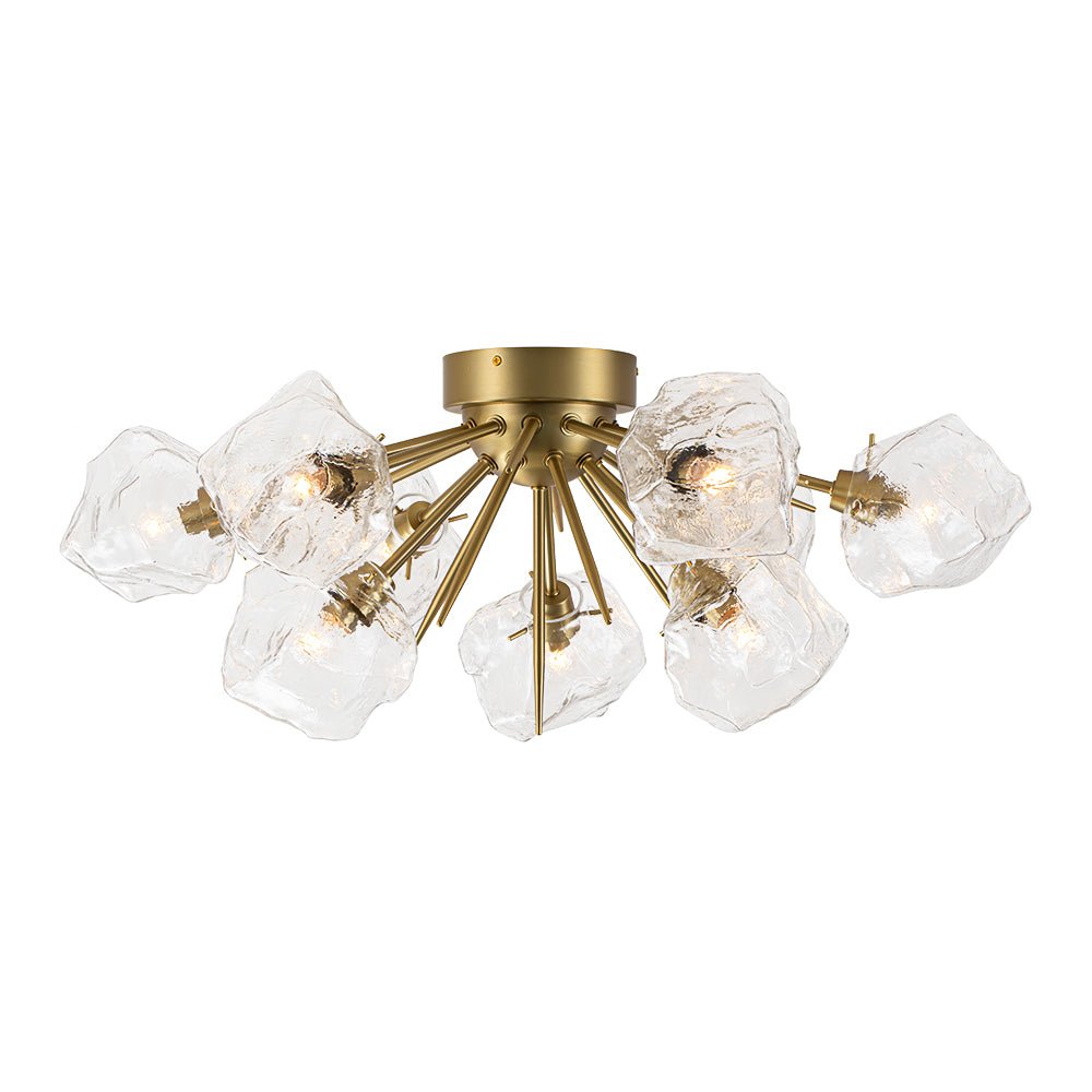 Blauta Frozen Ice Style Sputnik Metal Ceiling Light