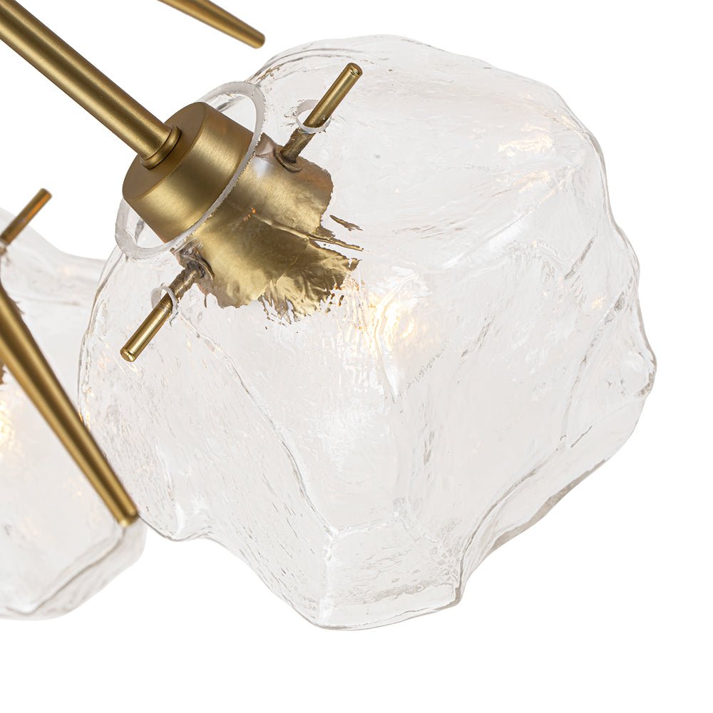 Blauta Frozen Ice Style Sputnik Metal Ceiling Light