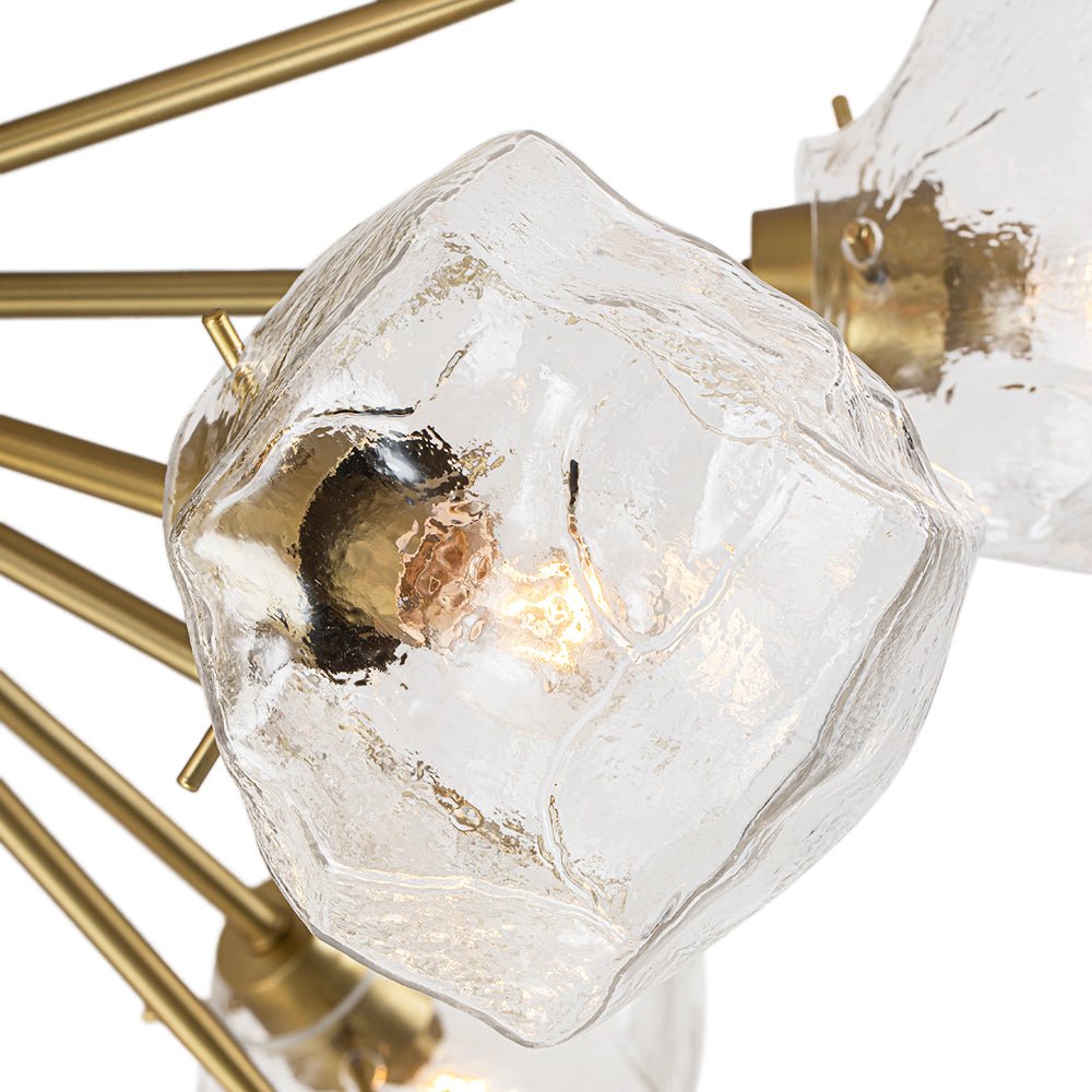 Blauta Frozen Ice Style Sputnik Metal Ceiling Light