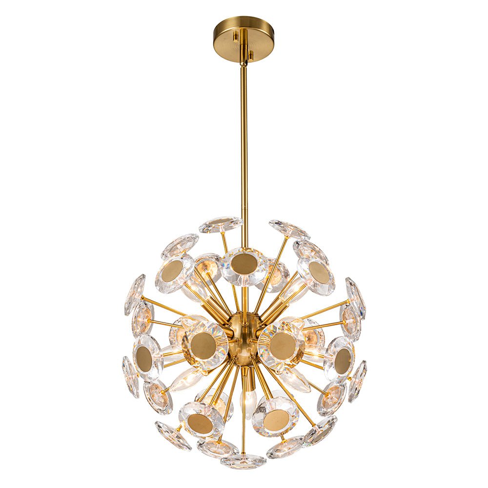 Zoruvia Glam Dandelion Crystal Chandelier