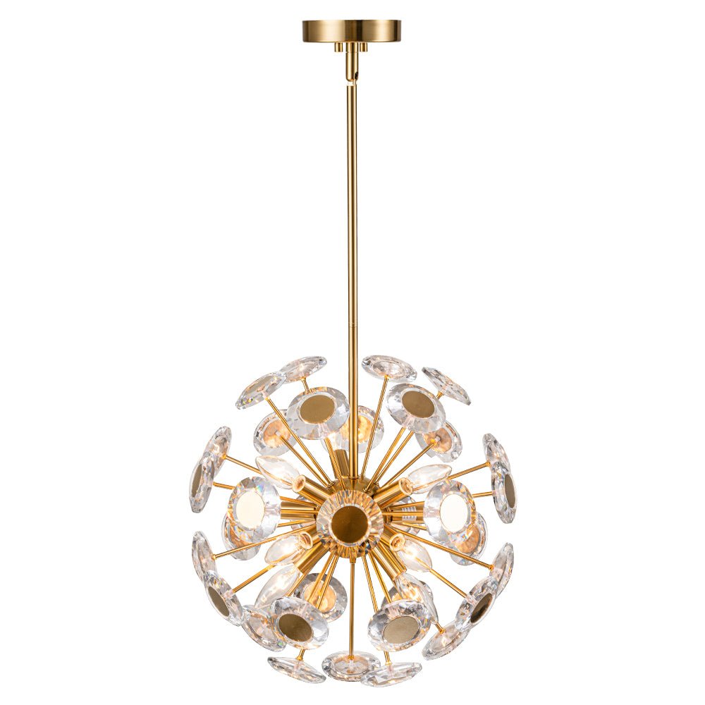 Zoruvia Glam Dandelion Crystal Chandelier