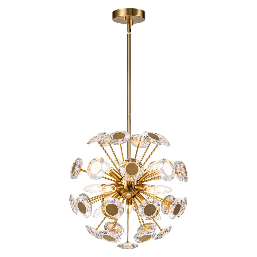 Zoruvia Glam Dandelion Crystal Chandelier