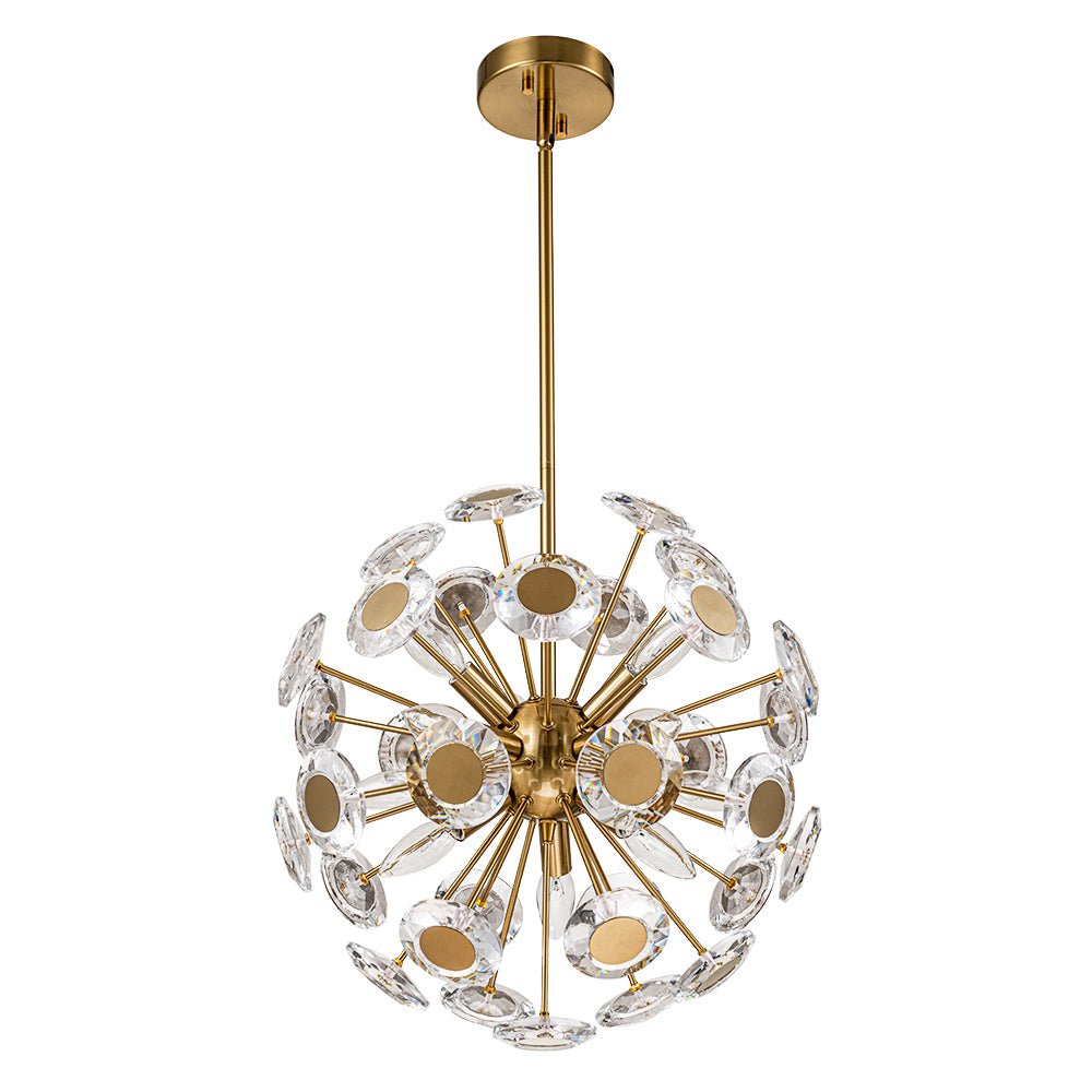 Zoruvia Glam Dandelion Crystal Chandelier