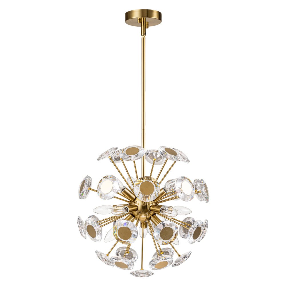 Zoruvia Glam Dandelion Crystal Chandelier