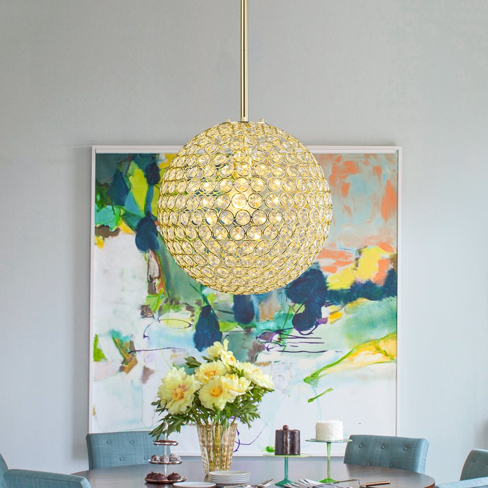 Qvistuvox Glam Jewel Polished Gold Crystal Chandelier