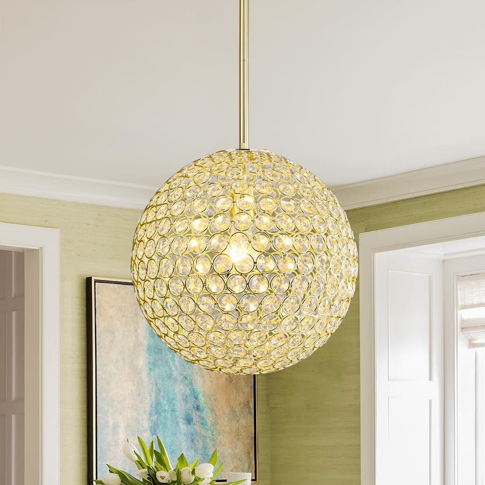 Qvistuvox Glam Jewel Polished Gold Crystal Chandelier