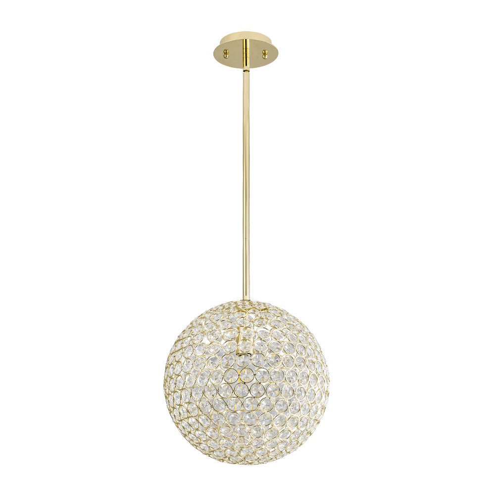 Qvistuvox Glam Jewel Polished Gold Crystal Chandelier