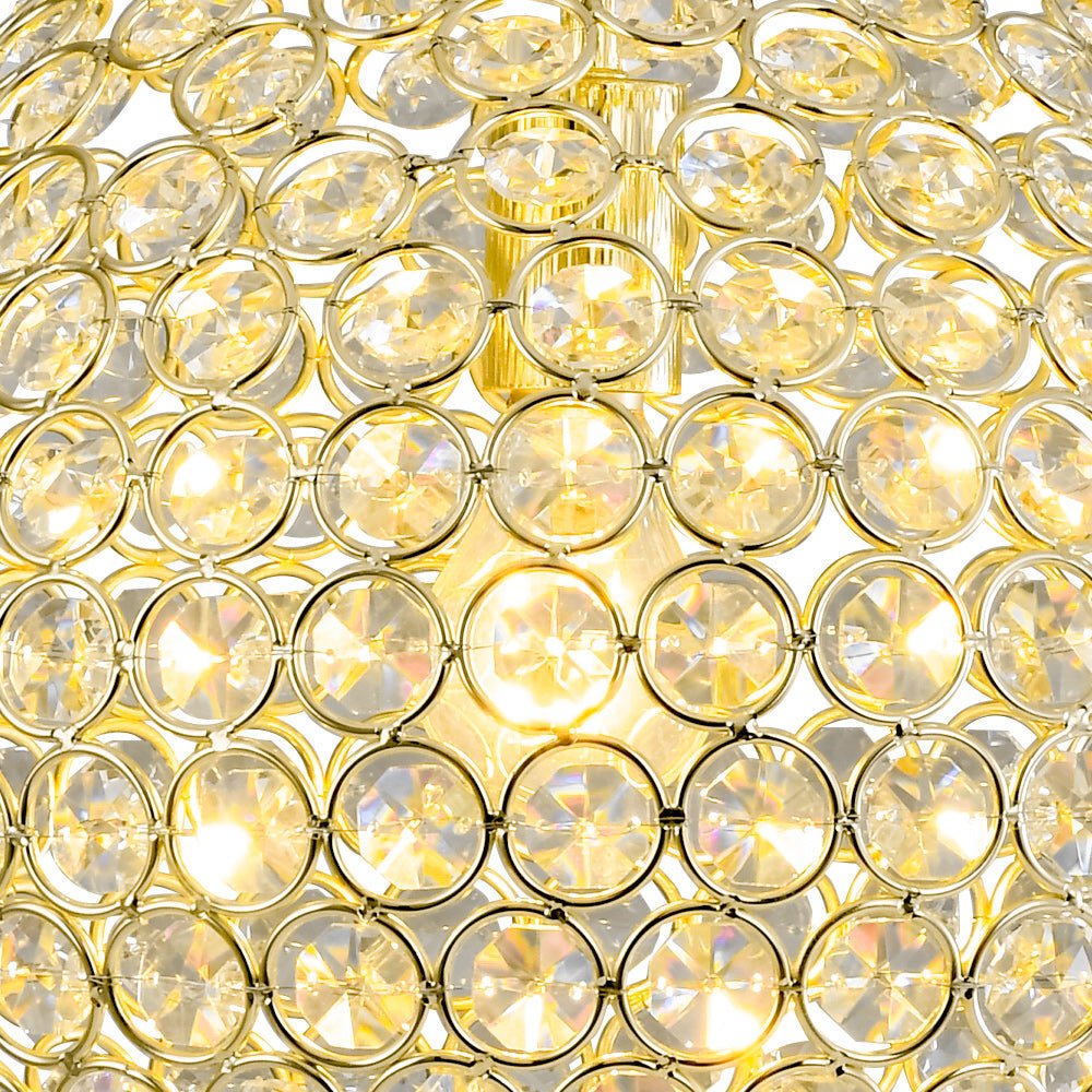 Qvistuvox Glam Jewel Polished Gold Crystal Chandelier