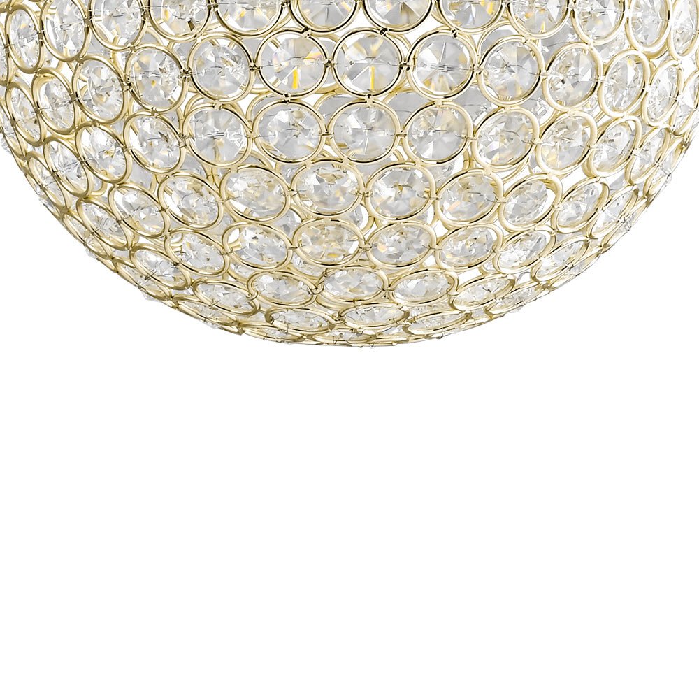 Qvistuvox Glam Jewel Polished Gold Crystal Chandelier