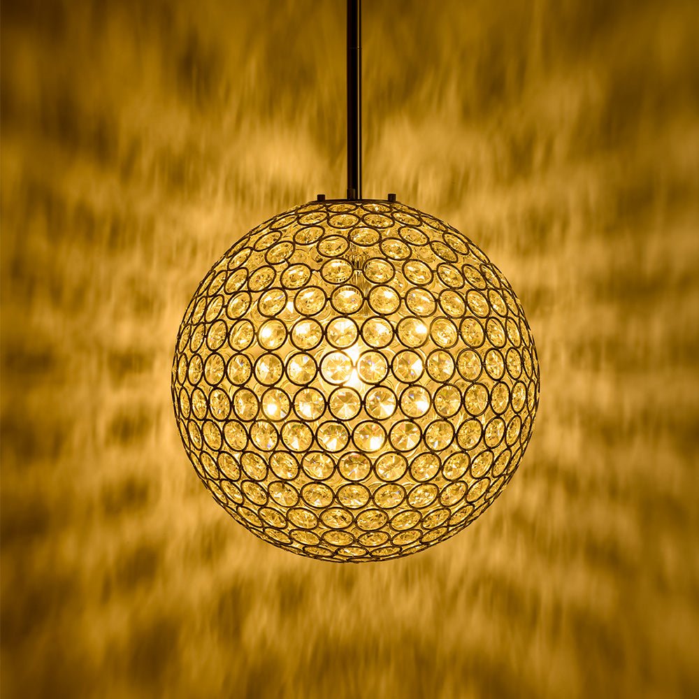 Qvistuvox Glam Jewel Polished Gold Crystal Chandelier