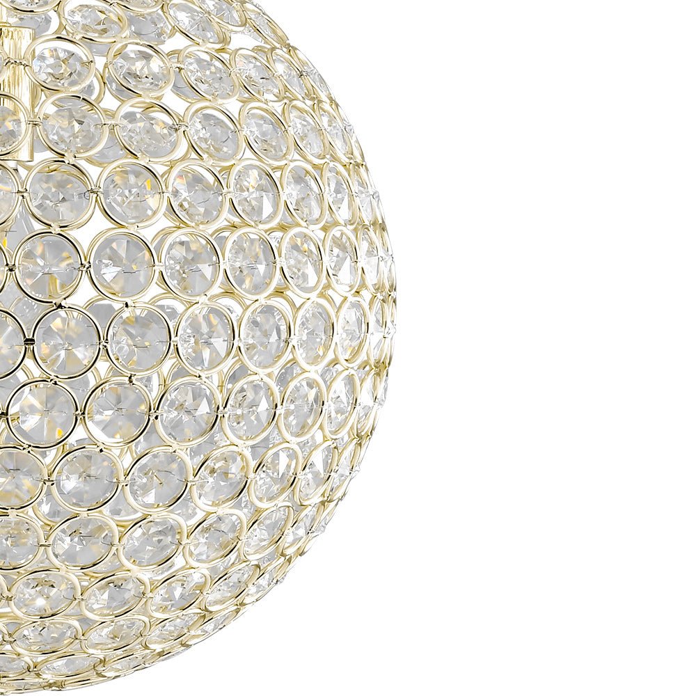 Qvistuvox Glam Jewel Polished Gold Crystal Chandelier