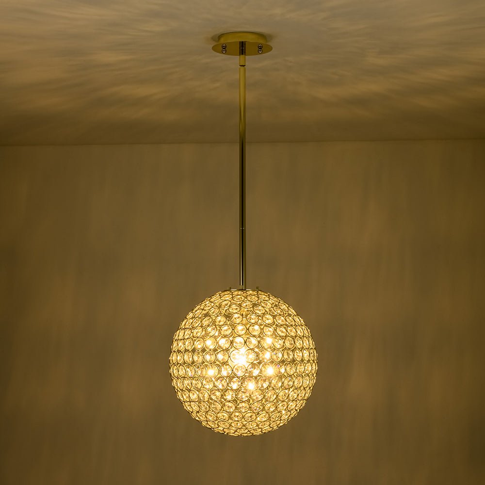 Qvistuvox Glam Jewel Polished Gold Crystal Chandelier