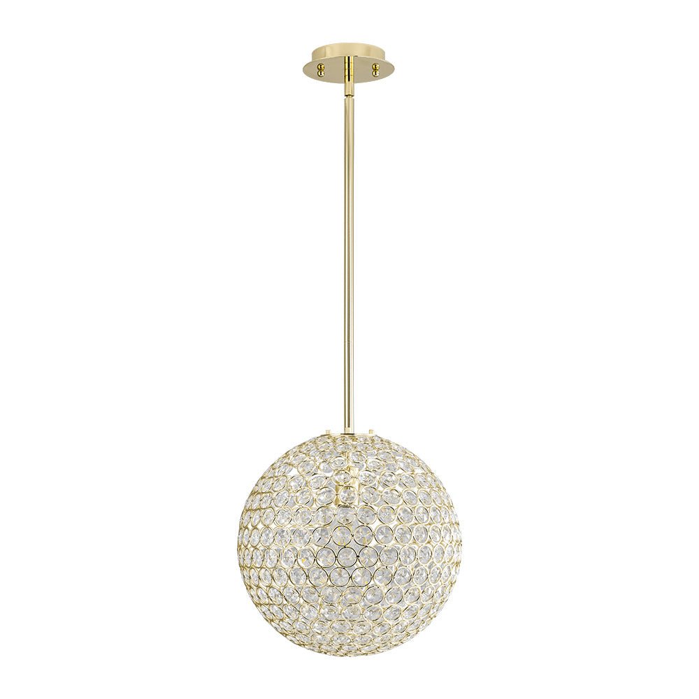 Qvistuvox Glam Jewel Polished Gold Crystal Chandelier