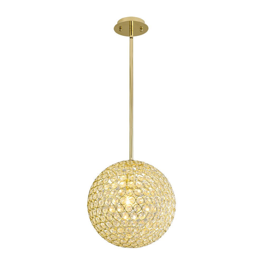Qvistuvox Glam Jewel Polished Gold Crystal Chandelier